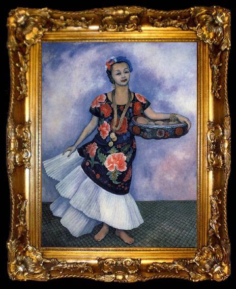 framed  Diego Rivera Portrait of Aomei, ta009-2